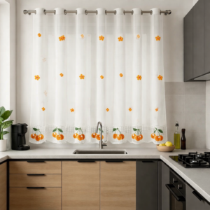 Cortina Cozzy Bordada